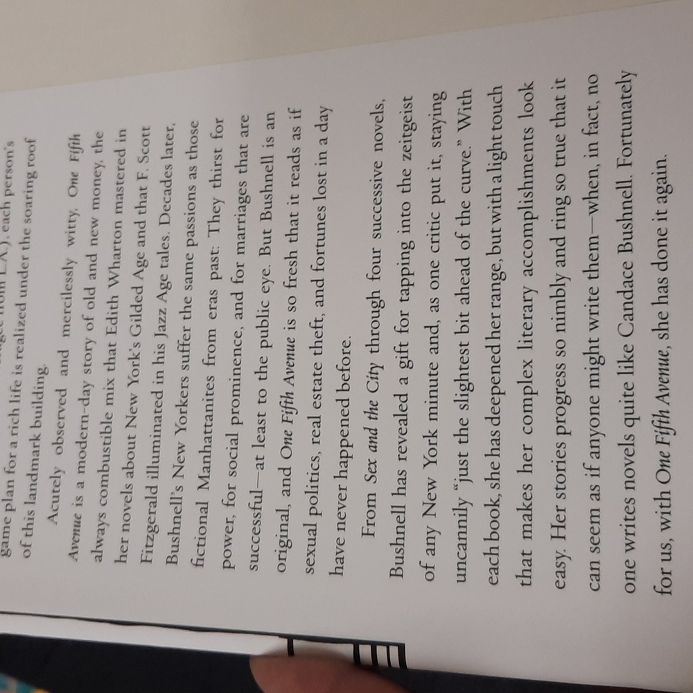 One fifth avenue by Candace Bushnell New York times best seller - Picture 4 of 5
